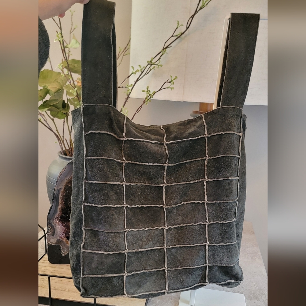 Chanel Patchwork Suede Shopper Tote - image 1